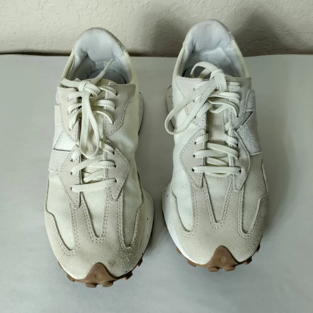New Balance 327 Angora Sea Salt Suede Sneakers WS327SO Womens 9 Mens 7.5
